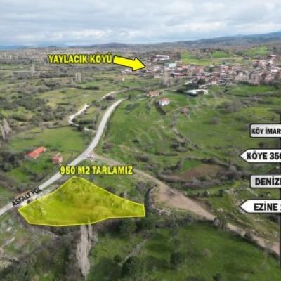 Çanakkale Ezine Yaylacık Köyünde 751 parsel numaralı satılık tarla