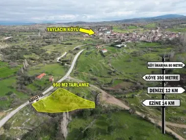 Çanakkale Ezine Yaylacık Köyünde 751 parsel numaralı satılık tarla